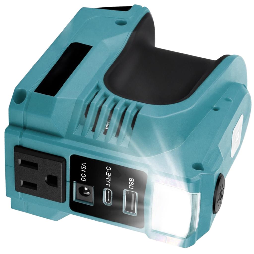 Инвертор питания 180 Вт с розеткой переменного тока и USB-портами Портативная электростанция Компактный аккумуляторный инвертор для портативного питания