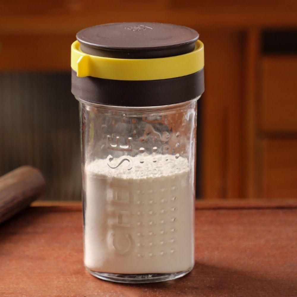 Rotatable Lid Grated Cheese Bottle Dustproof Barbecue Seasoning Jar Cheese Sprinkler Cumin Powder