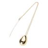 Stylish Waterdrop Pendant Necklace Simple Smooth Waterdrop Pendant Neckchain Adornment Eye Catching Neck Accessory  M