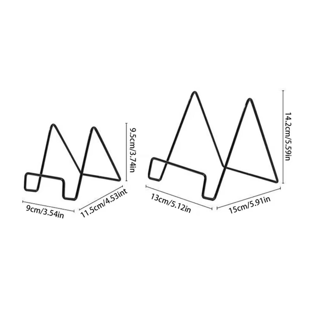 Iron Art Magazine Display Stand Multipurpose Decorative Plate Dish Rack Stable Pedestal Storage Holder Plate Bowl Picture Frame