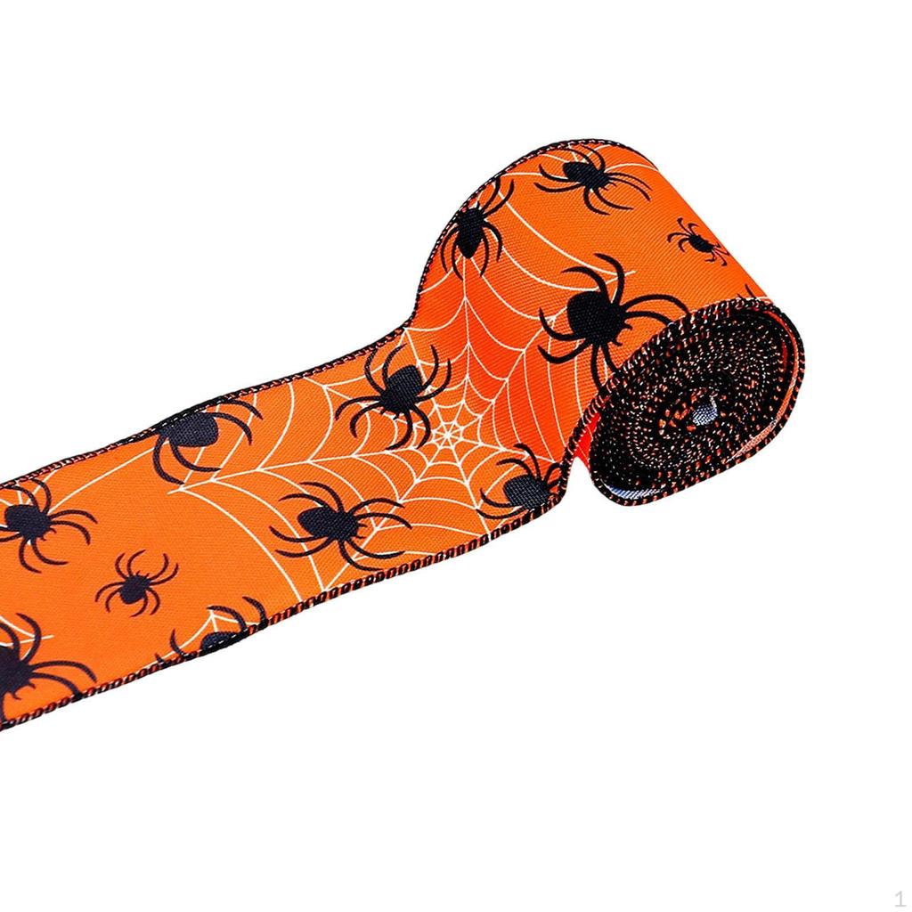 Лента на Хэллоуин 5 ярдов, декоративная лента для упаковки на Хэллоуин, украшение для домашней вечеринки, подарок