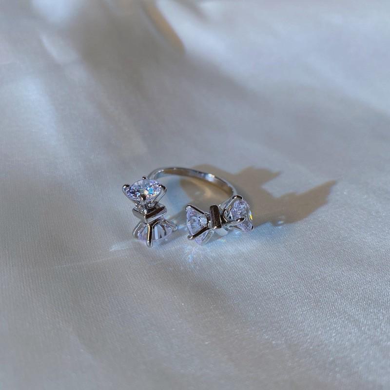 Korean Style Adjustable Butterfly Open Ring - Minimalist, Unique Design