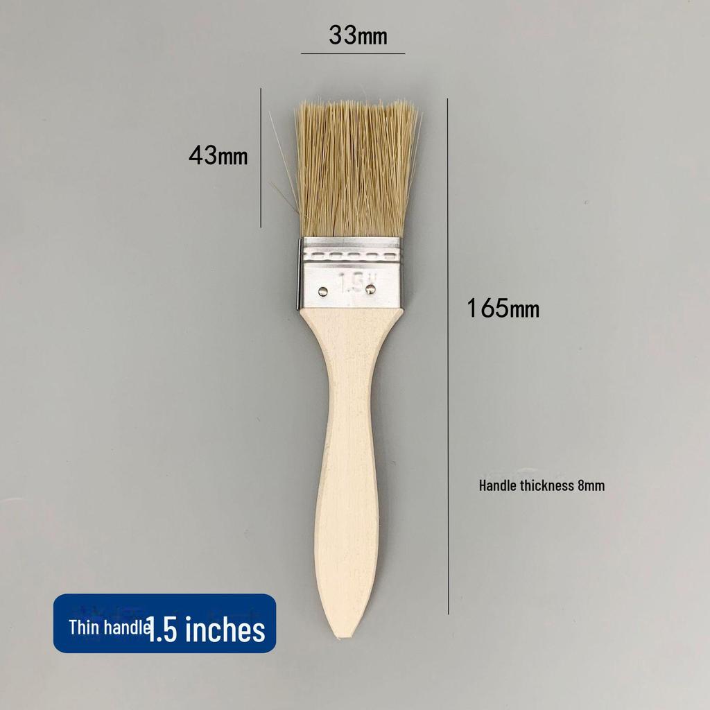 Щетка для барбекю и пыли из натуральной свиной шерсти - мягкая, коричневая, промышленная водонепроницаемая для домашнего использования