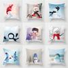 Christmas Pillow Cases Cross-border Christmas Series Pillow Waist Pillow Christmas Fabric Small Gifts Are Available