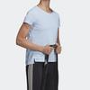 Adidas Тренировочная футболка с круглым вырезом и коротким рукавом, женские топы, ярко-синяя FL8567