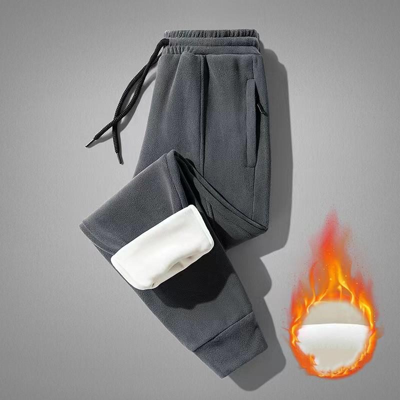 Мужская осенне-зимняя мода больших размеров, корсетные брюки, свободные спортивные повседневные брюки из флиса Auger