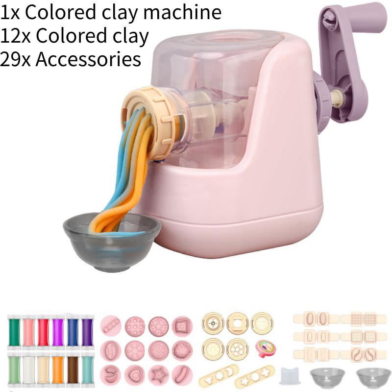 Colorful Children's Diy Clay Set Creative Cartoon Ice Cream Noodle Machine Toy