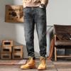 Мужские осенние джинсы большого размера в коровьем стиле, мужские джинсы скинни O-версии в стиле ретро