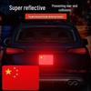Высокоотражающая 3D красная наклейка на автомобиль - Креативный пятизвездочный дизайн для видимости в ночное время