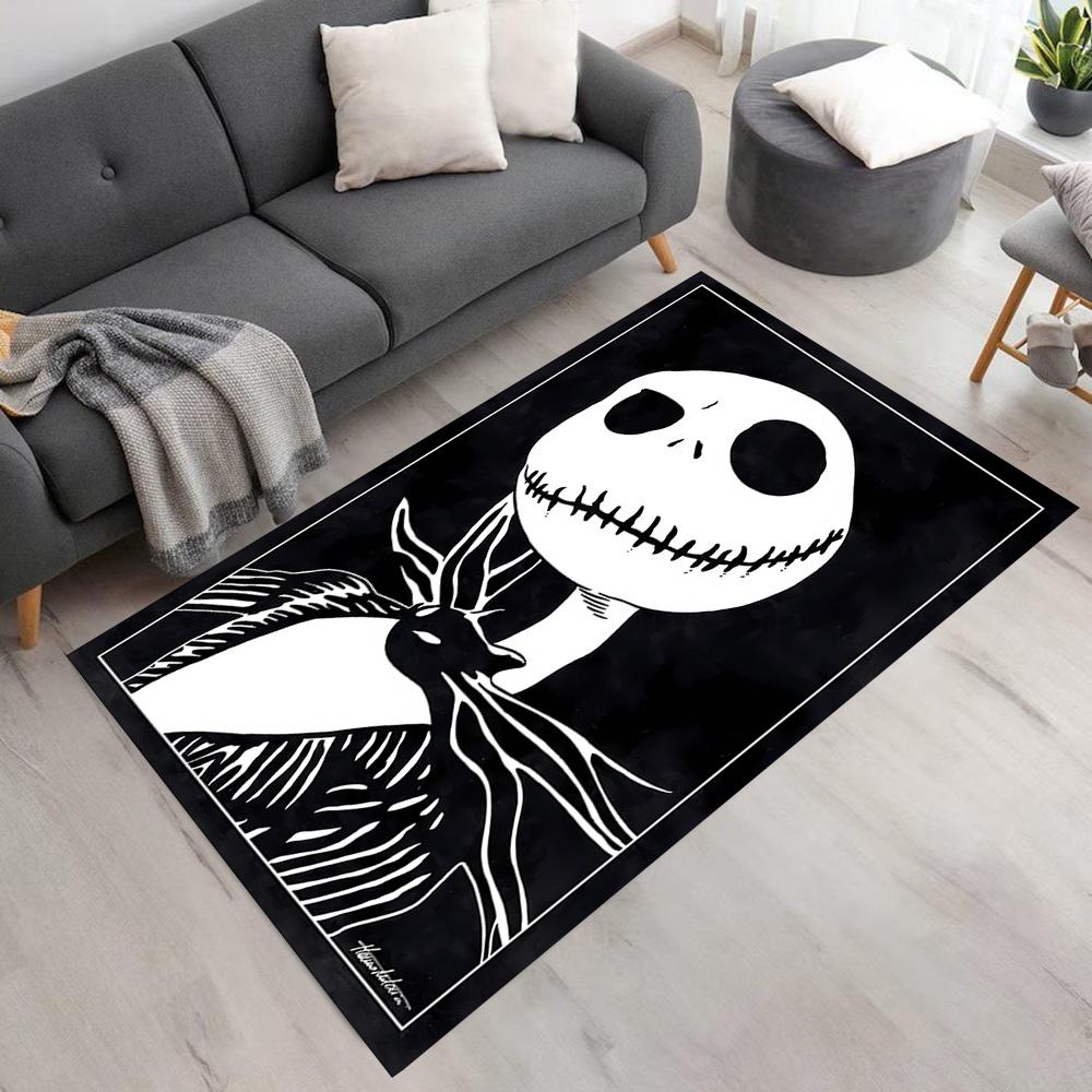Jack Skellington Carpet Suitable for Balcony Playrooms Dining Room Decorate room Antislip Carpet Decorate Offices Best for Christmas