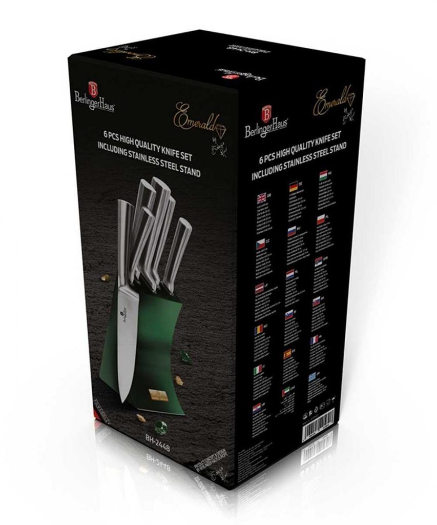 Zestaw noży berlinger haus bh-2448 w stojaku lumarko!