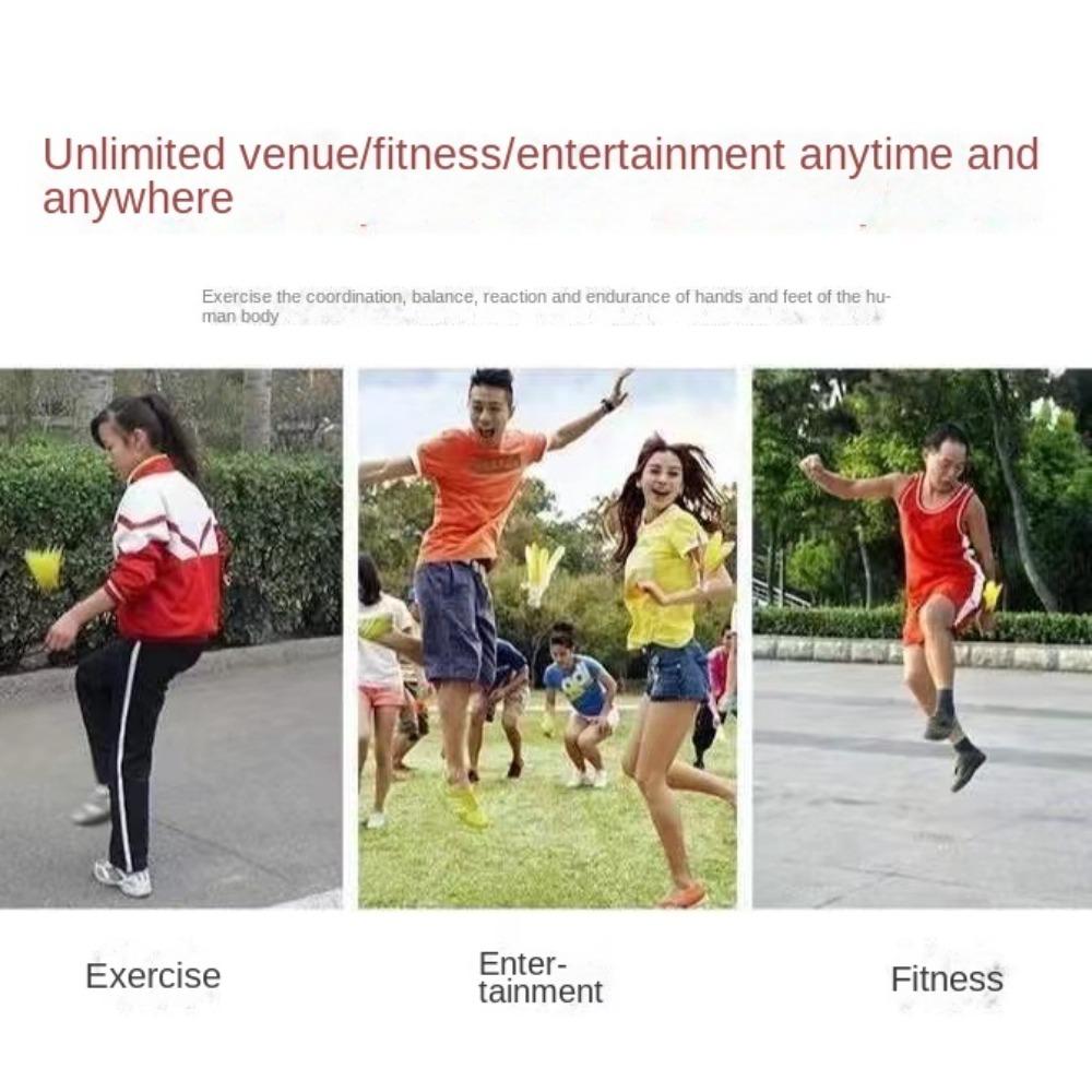 Handwheel Feather Shuttlecock Foot Kick Kick Shuttlecock Fitness   Kindergarten