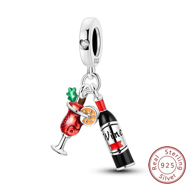 Оригинальные медные шармы-бусины Зимняя снежинка Снеговик Иглу Пингвин Подвеска Подходит для браслетов-шармов Женские украшения Подарок