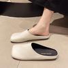 Baotou Half Slippers Women's 2025 New Summer Wear Lazy One-pedal Single Shoes Flat Sole Simple Versatile Mueller Shoes