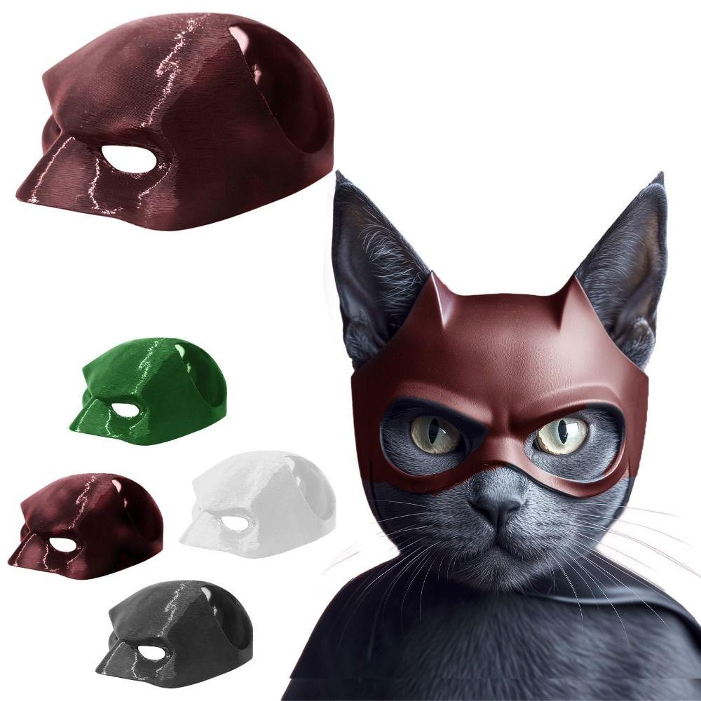 Аксессуар для костюма косплея Маска Бэт-кота Мстителя Черная маска кота с паутиной Для кошек и собак