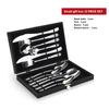 High Grade Steak Knife, Fork and Plate Set Household Tableware Set with Box Cutlery 304 Stainless Steel Spoon Knife and Fork Set