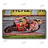 F1 Motorcycle Racing Vintage Metal Poster Racer Athlete Retro Tin Sign Auto Club Wall Art Decoration Plaque Home Decor Aesthetic