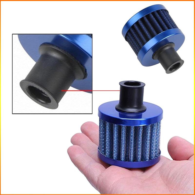 ZG 12MM Mini Mushroom Breather Filter Universal Car Motorcycle ATV Crankcase Turbo Vent Air Filter Easy Clamp‑on Installation