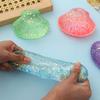 Creative Squeeze Toy Maltose Texture Glitter Shell Squishy Toy Shell Pinching Fun Toy  Office Use