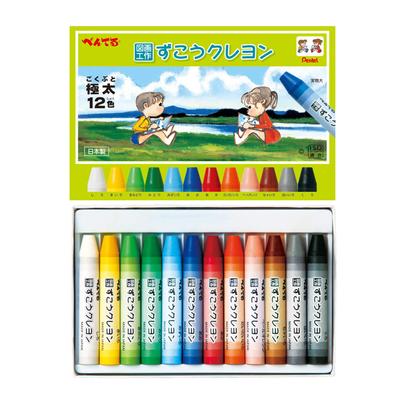 PENTEL Мелок Zuko Crayon 12 цветов PTCG1-12