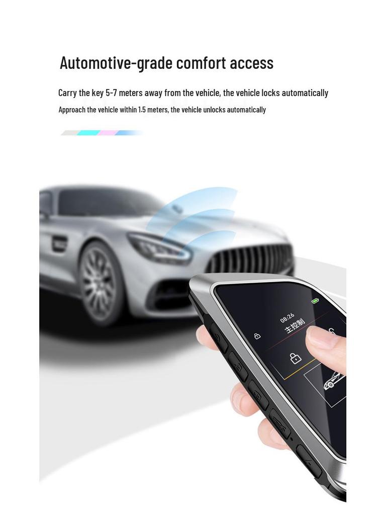 Универсальный автомобильный ключ с ЖК-дисплеем и функцией бесключевого доступа