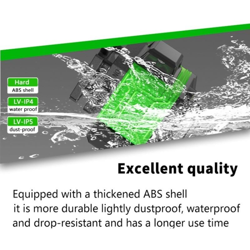 Профессиональный лазерный уровень с зелеными линиями для помещений/улицы 8/12/16 линий Высокоточный автоматический самовыравнивающийся измерительный инструмент