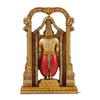 8" Tirupati Balaji Fine Metal Finish Idol Decorative Showpiece Handcrafted Tirupati Balaji Murti for Home Office and Gifting Purpose Sculpture, Golden