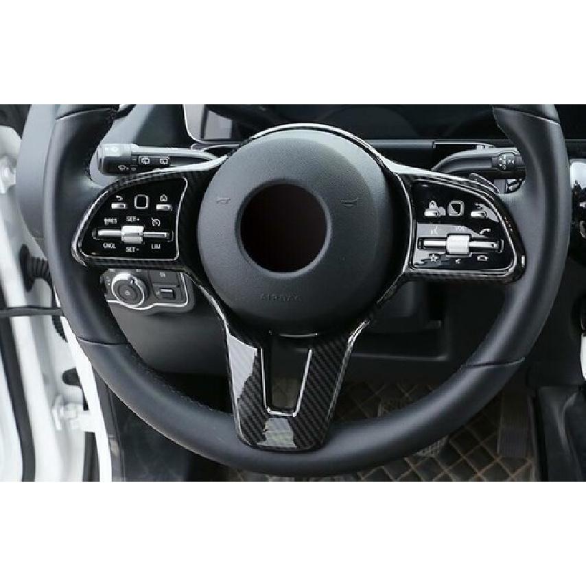 Cover Trim For Benz GLB W247 - Steering Wheel Carbon Fiber Border Strip