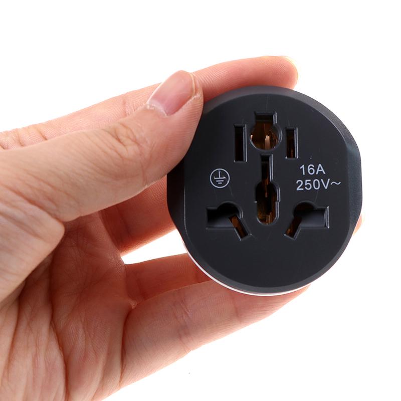 Универсальный адаптер для путешествий по ЕС, 16 А, евроконвертер, вилка переменного тока из Великобритании, США, Австралии в ЕС