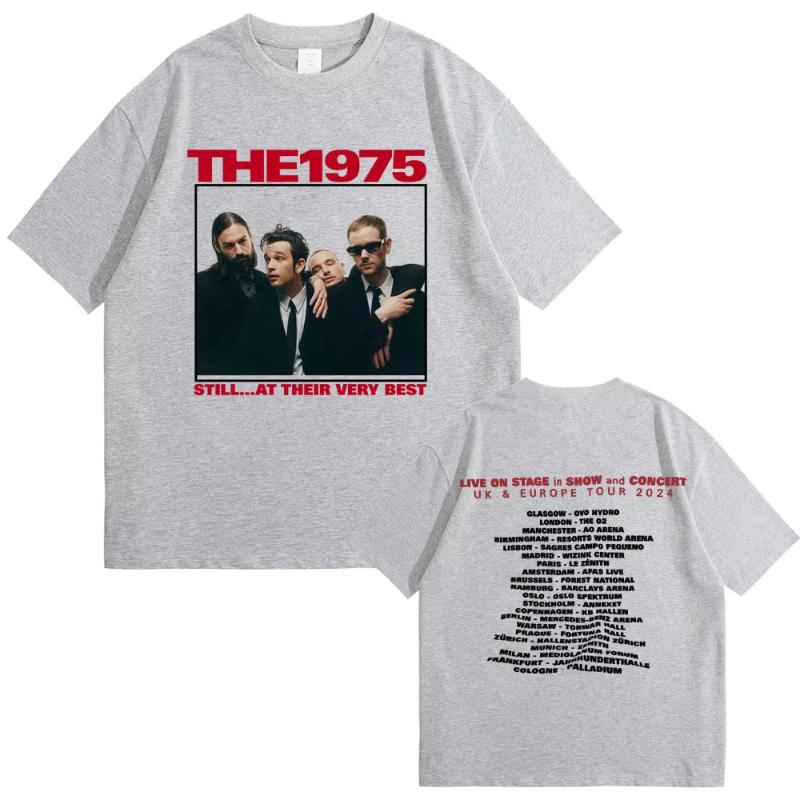 Альтернативная рок-группа The 1975 Все еще на пике формы Тур по Великобритании и Европе 2024 Футболка Унисекс Женская Повседневная Хлопок Винтажные Футболки