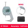 Цифровой дисплей толщиномер цинковый сплав электронный ЖК-микрометр метрические имперские инструменты для измерения толщины стенки 0-10/20 мм