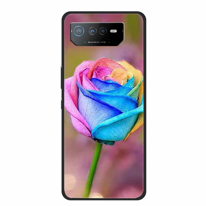Чехол для телефона Asus ROG Phone 6D Ultimate Задняя крышка Черный ТПУ Силикон Мягкий Чехол Для Asus ROG Phone 6 Pro Чехол Phone6 Pro