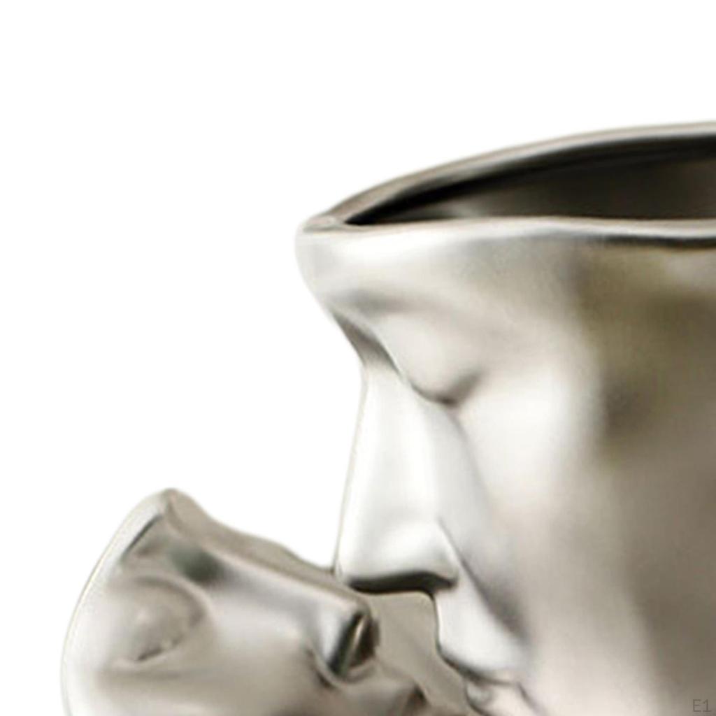 Набор чайных чашек и блюдец для капучино, кофейная посуда для лица, для пары, чайная посуда, гладкая, прочная, 8,8 унций для человека