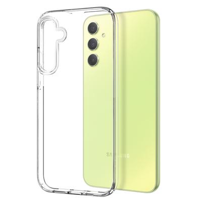 NORTHJO Прозрачный мягкий чехол-накладка из ТПУ для Samsung Galaxy A34 5G с защитной пленкой из закаленного стекла
