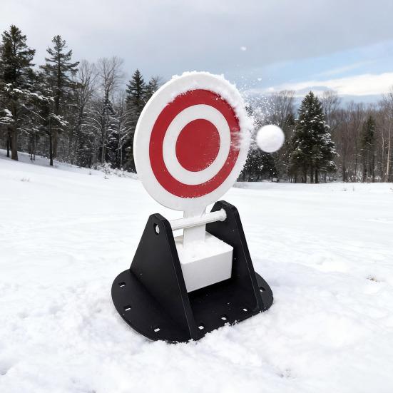 Автоматическая мишень-снеговик с автоматическим сбросом, сверхпрочная, для практики, зимняя, для улицы, для заднего двора, игра в снежки