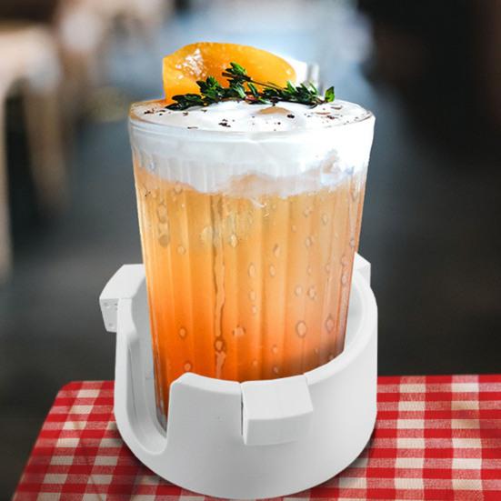 Брызгозащищенный подстаканник Регулируемый Нескользящий дизайн Съемный Простая установка Универсальный для кофейной кружки