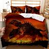 Комплекты постельного белья с 3D-динозаврами, пододеяльник с изображением битвы в мире Юрского периода, уникальный пододеяльник с изображением динозавра для детей и мальчиков, полиэстеровый чехол King