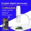 Цифровой микроскоп Wi-Fi USB со светодиодной подсветкой, портативный, широкая совместимость, 1000-кратное беспроводное увеличение, эндоскоп для Windows/Android