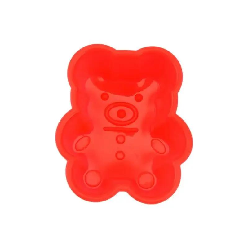 Форма для торта Lovely Bear, силиконовая форма для кексов, кексов, инструменты для выпечки, приспособления для приготовления выпечки, форма для пудинга, желе, кухонные принадлежности