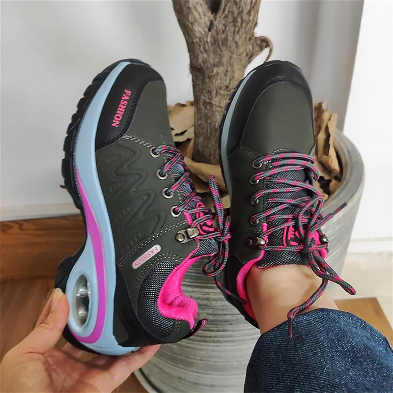Women's Black Shoes with Soft Soles Comfortable Steep Steps Comfortable Thick Soles Sports Shoes That Can Be Worn All Year Round