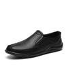 Men's Leather Shoes Genuine Leather Casual Versatile Soft Surface Thick Bottom Slip-on Autumn New Driving Shoes