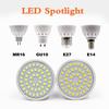 Светодиодный прожектор E27 E14 MR16 2835 SMD лампа для домашнего освещения
