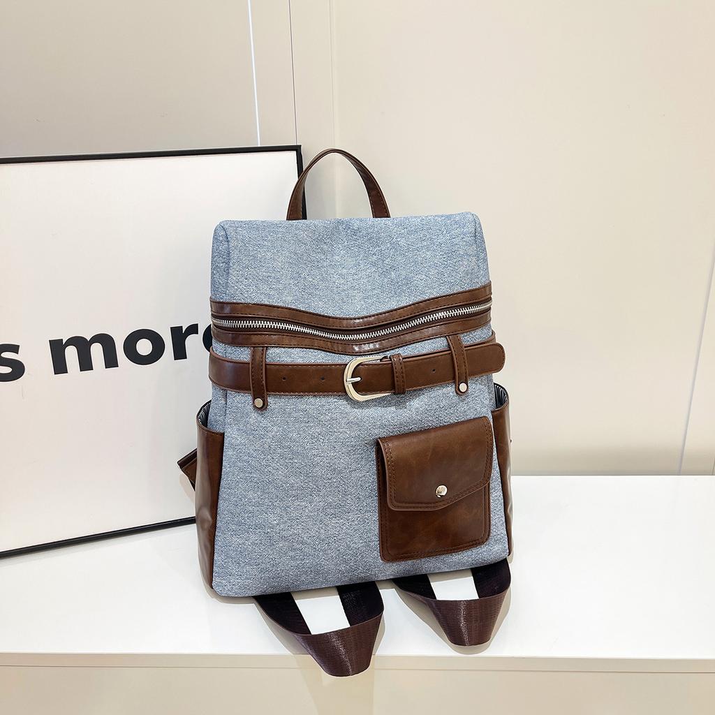 Джинсовый рюкзак женский большой вместимости 2025 новый повседневный студенческий школьный рюкзак для активного отдыха, альпинизма, путешествий