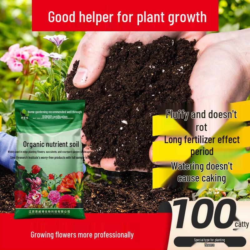 Nutrient-Rich Soil for Flowers & Vegetables - Ideal for Household Gardening