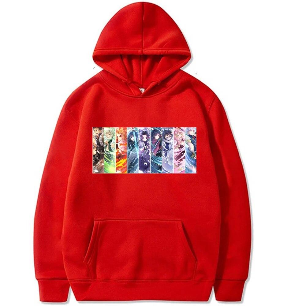 Anime Demon Slayer Hoodies Sweatshirt Kimsetsu No Yaiba Pullover Tracksuit Women Sweatshirt Unisex Hoodie Kids Unisexs Clothes Coat