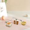 Japanese Styles Lovely Cats Bread Keychains Fashion Accessory Portable for Bags Phones and Gifts Ideas Casual Wear
