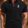 Men'S Stylish Streetwear Polo Shirt for Running And Casual Wear,The Design Is Trendy And Slightly Comfortable for Outdoor Sports And Golf