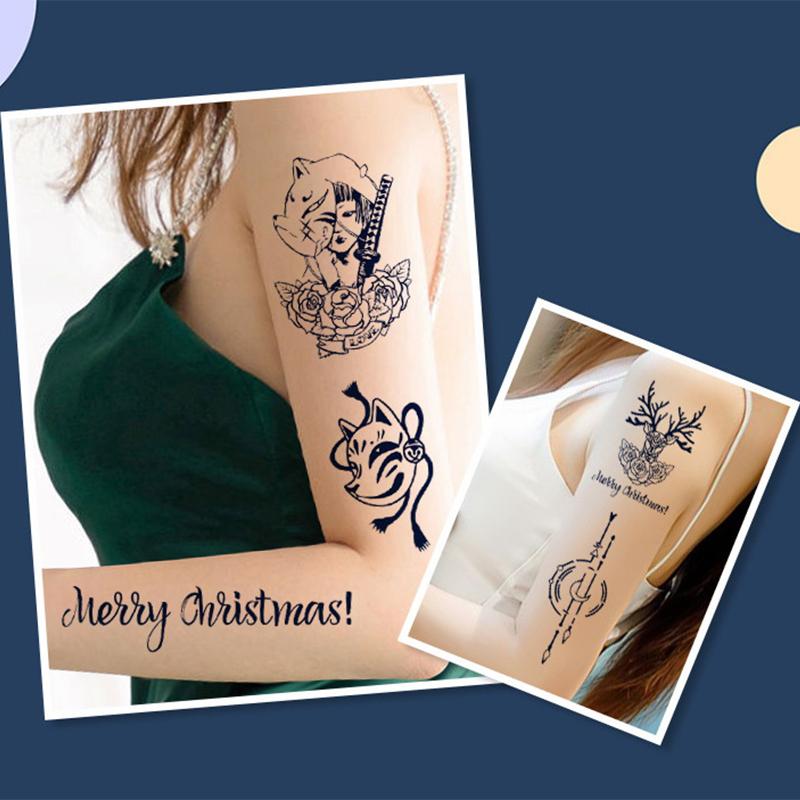 Temporary Full Arm Tattoo Sticker Waterproof Large Leg Fake Tattoos Body Art