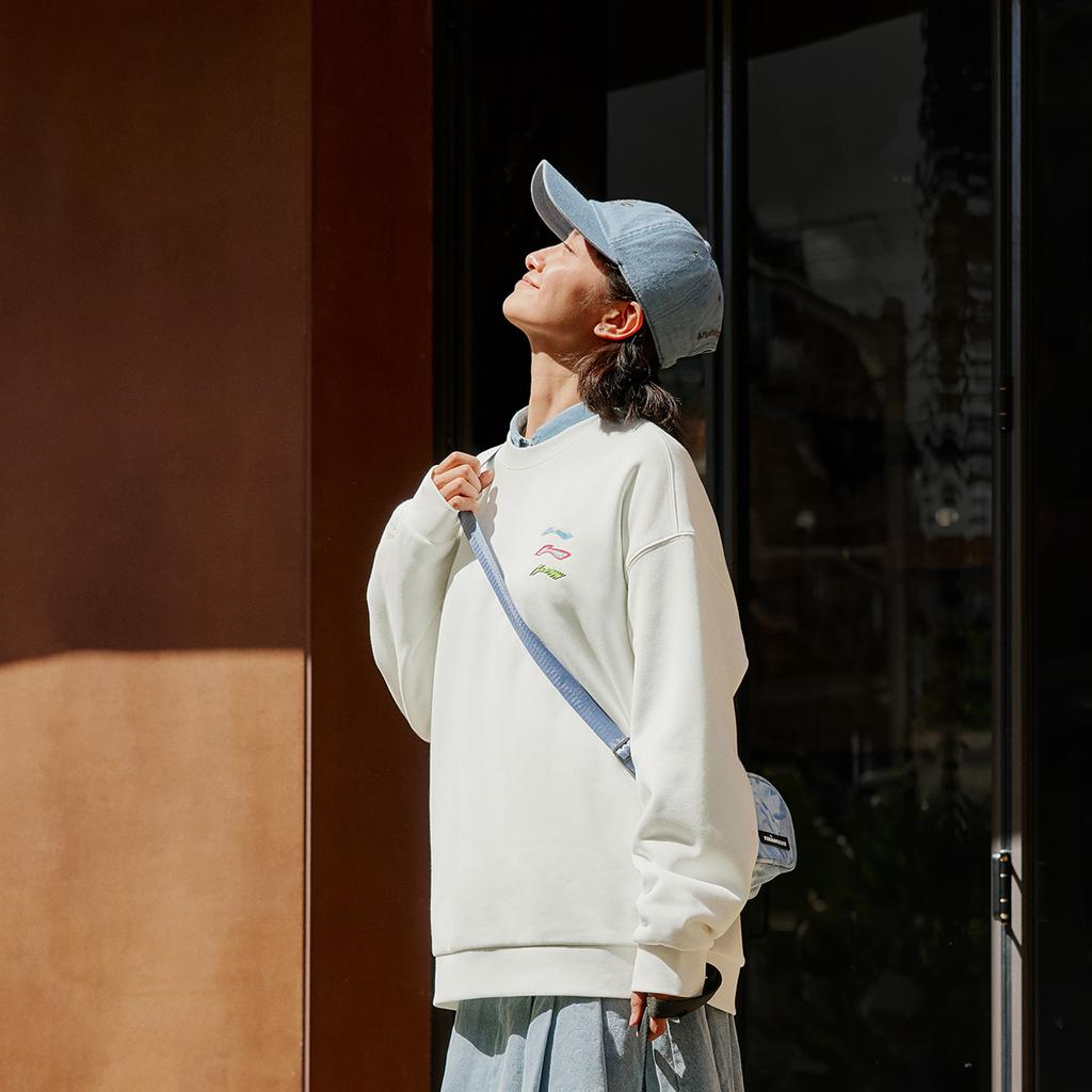 Свитшот Li Ning Sports Life Collection Унисекс Цвет: Слоновая кость AWDUG03-2