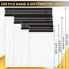UGIX Enveloppe Plastique Expedition,100Pcs-4 Tailles Différentes - Autoadhésive Emballage Colis Vetement-Résiste à leau et aux dé